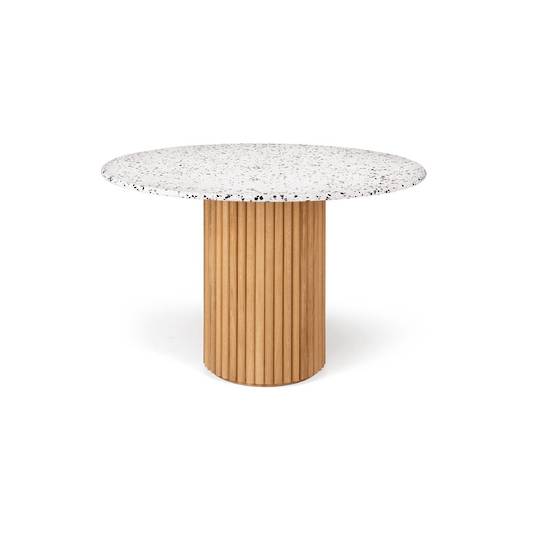 Terrazzo Rd Dining Table 120 (Natural Oak Base)